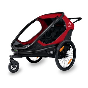 Hamax, Hamax Outback '2 in 1' Veloanhänger dunkelrot, Hamax Outback 2-Sitzer