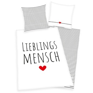 undefined, Herding Renforcé Wendebettwäsche Lieblingsmensch, 