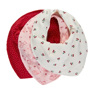 Pippi, pippi Dreieckstuch BANDANA AOP 3er-Pack in true red, 