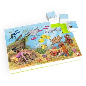 HUBELINO, HUBELINO® Puzzle Bunte Unterwasserwelt (35-teilig), Hubelino Puzzle: Bunte Unterwasserwelt [35 Teile]