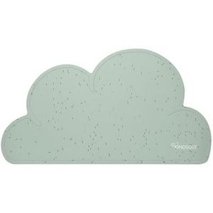 Kindsgut, Kindsgut Tischset WOLKE gemustert in aquamarin, 