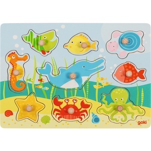 goki, goki Steckpuzzle Unterwasserwelt ll, Goki 57396 - Steckpuzzle Unterwasserwelt II