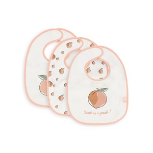 Jollein, Jollein Lätzchen Peach 3er Set, 