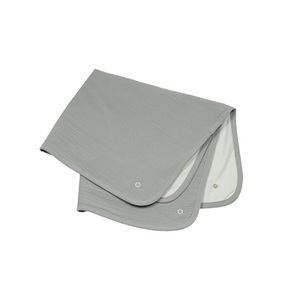 Be Be's Collection, Be Be 's Collection Musselin Bezug Wickelunterlage grau 53 x 57 cm, 