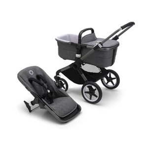 Bugaboo, bugaboo Kinderwagen Basis Fox 3 Graphite/Grey Melange, 