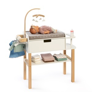 MUSTERKIND, MUSTERKIND® Puppen-Wickelkommode Viola natur/weiß, 