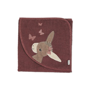 Sterntaler, Sterntaler Kapuzenbadetuch Emmily dunkelrot 80 x 80 cm, 