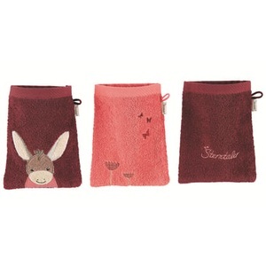 Sterntaler, Sterntaler Waschhandschuh 3er Pack Emmily, Waschhandschuh ESEL EMMILY 3er-Pack