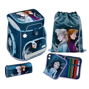 Scooli, Scooli EasyFit Schulranzen-Set Frozen, 5tlg., Scooli Schulrucksack »5-teilig Frozen«