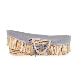 Childhome, Childhome Moseskorb aus Maisschale und Raffia mit Matratze und Bezug, Childhome Moseskorb aus Maisschale und Raffia mit Matratze und Bezug