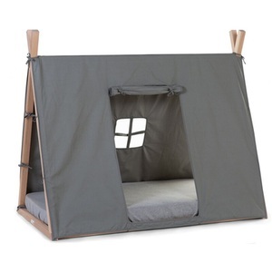 Childhome, Childhome Tipi Juniorbett Rahmenbezug Grey 70 x 140 cm, Childhome Bezug für Tipibett