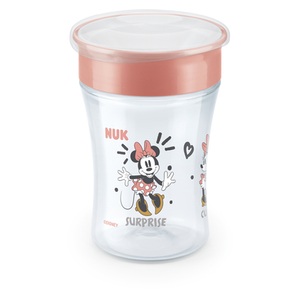 Nuk, NUK Trinklernbecher Magic Cup Minnie Mouse mit 360°-Trinkrand ab dem 8. Monat, 230 ml rot, NUK Disney Minnie Mouse Magic Cup, 360°-Trinkrand