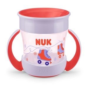 Nuk, NUK Trinklernbecher Mini Magic Cup 160 ml ab dem 6. Monat, rot, NUK Mini Magic Cup, einzigartiger Trinkrand