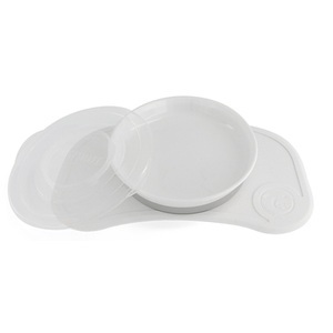TWISTSHAKE, TWISTSHAKE Click Matte und Kinderteller Mini ab dem 6. Monat weiß, 