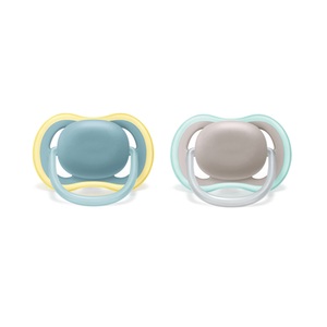 BOMEDYS, Philips Avent Schnuller ultra air SCF349/01 18m+ Neutral, Philips Avent Ultra Air Schnuller 18+ Monate, blau/ grau