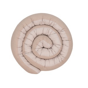ULLENBOOM, Ullenboom Baby-Bettschlange Waffelpiqué Sand 300 cm, Bettnestchen