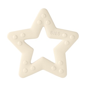 BIBS, BIBS® Beißring Baby Bitie Star ab dem 3. Monat in ivory, BIBS Baby Bitie Beissring Star Ivory (1 Stk)