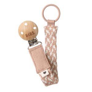 BIBS, BIBS Schnullerkette Blush/Ivory, BIBS Schnuller Clip Braided Blush/Ivory (1 Stk)