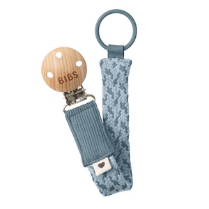 BIBS, BIBS Schnullerkette Petrol/Baby Blue, BIBS Schnuller Clip Braided Petrol/Baby Blue (1 Stk)