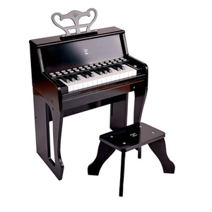 Hape, Hape Leuchttasten-Piano mit Hocker, schwarz, Hape Spielzeug-Musikinstrument »Leuchttasten-Piano mit Hocker«