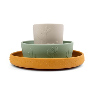 Done by Deer, Done by Deer? Geschirr-Set Stick & Stay Lalee Farbmix, Geschirr-Set STICK&STAY - LALEE 3-teilig in bunt