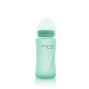 EVERYDAY BABY, everyday baby Babyglasflasche Healthy+ 240 ml mint green, Rotho Babydesign Everyday Baby Glas-Babyflasche Healthy+