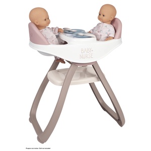 Smoby, Smoby Baby Nurse Zwillingspuppen-Hochstuhl, Smoby Puppenzubehör Baby Nurse Twin Highchair