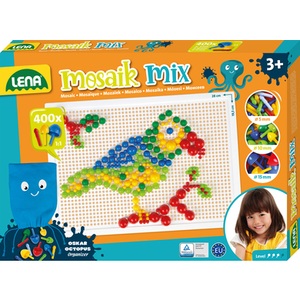 LENA, LENA® Mosaik Set color Mix 400 Stecker, Mosaik-Set COLOR MIX gross 400-teilig