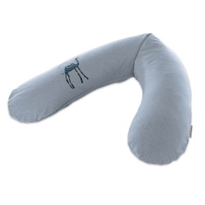 Theraline, THERALINE Original Stillkissen inkl. Bezug Melange Blau/Grau Kamel Bambus-Kollektion, 