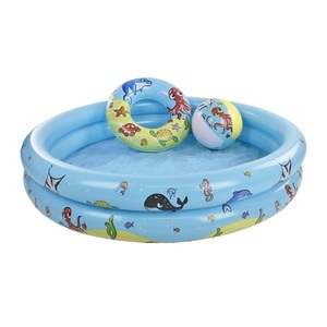 SWIM ESSENTIALS, Swim Essentials Playpoolset - Baby pool + Beachball + Swim ring, 120 cm, Swim Essentials - Baby Pool 120cm Playpool Set, One Size, Multicolor