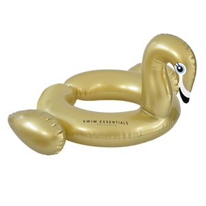 SWIM ESSENTIALS, Swim Essentials Aufblasbarer Spaltring Schwan Gold 55 cm, Swim Essentials - Schwimmring 56cm Splitring Swan, One Size, Multicolor