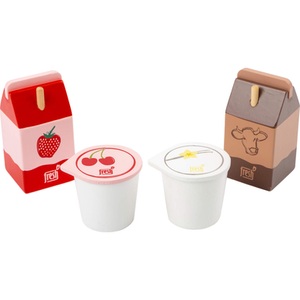 small foot®, small foot® Spiel-Lebensmittel MILCHPRODUKTE FRESH 4-teilig aus Holz, Spiel-Lebensmittel MILCHPRODUKTE FRESH 4-teilig aus Holz