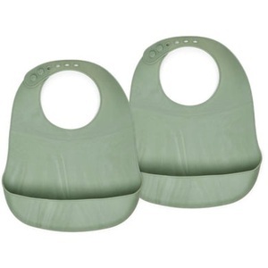 nuuroo, nuuroo Lätzchen Silikon Tex 2 Stück, Green Mix, 