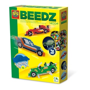 SES CREATIVE, SES Creative® Bügelperlen - Auto, Bügelperlen-Set AUTO mit Stecktafel