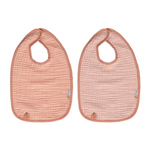 Bébé-jou, bébé jou® Lätzchen 2er Pack Pure Cotton Pink, 