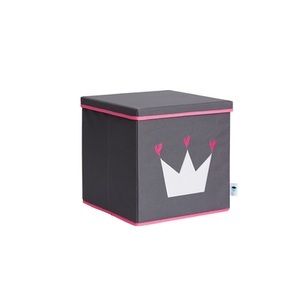STORE IT, STORE IT Ordnungsbox mit Deckel Krone, Store IT Spielzeugkiste mit Deckel | 33 × 33 × 33 cm