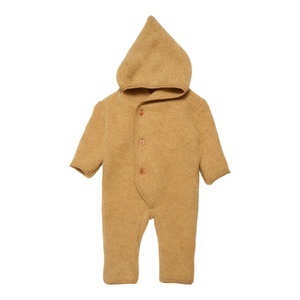 Huttelihut, HUTTEliHUT Babyoverall BILLIE Button Fleece Ocre, 