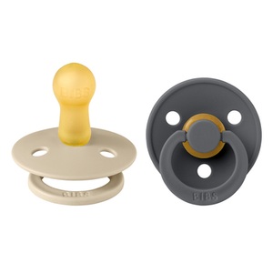 BIBS, BIBS® Schnuller Colour Iron & Vanilla 6-18 Monate, 2 Stk., 