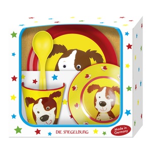 Coppenrath, SPIEGELBURG COPPENRATH Geschenkset Hund - Freche Rasselbande, Geschirrset HUND - FRECHE RASSELBANDE 4-teilig in bunt