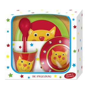 Coppenrath, SPIEGELBURG COPPENRATH Geschenkset Katze - Freche Rasselbande, Geschirrset KATZE - FRECHE RASSELBANDE 4-teilig in bunt