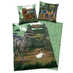 HERDING, Herding Renforcé Kinder-Wendebettwäsche Jurassic World, Jurassic World Kinderbettwäsche »Jurassic World Camp Cretaceous«, mit tollem Motiv