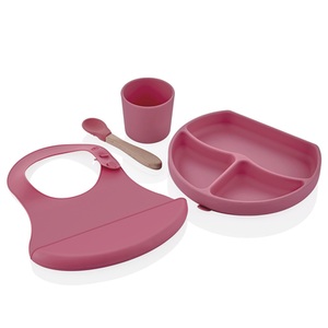 BABYJEM, babyJem Esslernset Silikon, pink, 