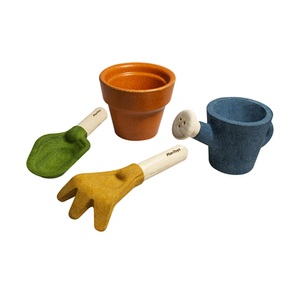 Plantoys, PlanToys Runder Tisch, Holz-Spielzeug GARTEN-SET 4-teilig