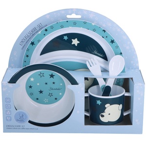 Sterntaler, Sterntaler Kindergeschirr-Set Elia, Kindergeschirr-Set ELIA EISBÄR 5-teilig in türkis
