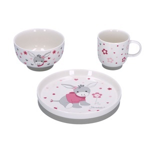 Sterntaler, Sterntaler Porzellan-Geschirr-Set Emmi Girl, Porzellan-Geschirrset EMMIS GIRL 3-teilig