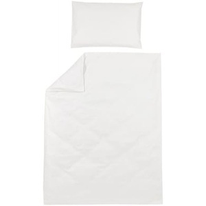 MEYCO, Meyco Bettwäsche Kinderbett 100 x 135 cm Uni Offwhite, 