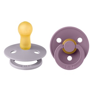 BIBS, BIBS® Schnuller Colour Fossil Grey & Mauve 6-18 Monate, 2 Stk., 