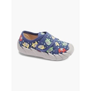 undefined, Elefanten Hausschuh Star Stan navy multi, ELEFANTEN Hausschuh »Stan Star«, Klettschuh, Kindergarten Schuh mit Textilinnensohle