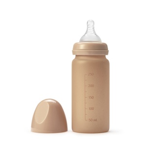 Elodie, Elodie Babyflasche aus Glas 250 ml, Blushing Pink, Glas-Babyflasche HUNGRY (250ml) in blushing pink