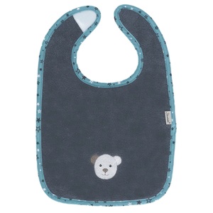 Sterntaler, Sterntaler Plastik-Klettlätzchen Elia eisengrau, Sterntaler Lätzchen , 7052270 Elia , Grau , Textil , Bär , 26x0.5 cm , 004910244201